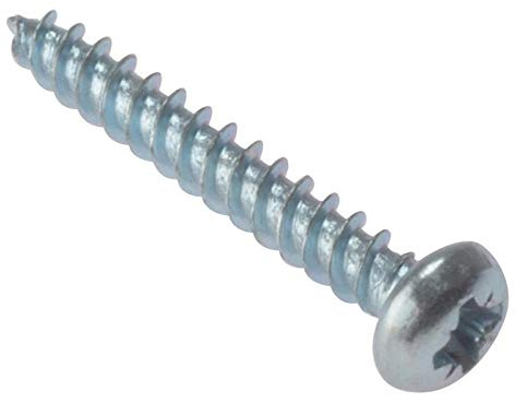 ForgeFix General-Purpose Round Head Screws | 5/8 x 8 | Zinc Plated | Box 200