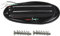 FLEOR Hot Rail Keramik Single Coil Sized Humbucker Pickup Mitte Tonabnehmer für ST E-Gitarre, Schwarz