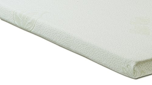 ELONEO Matratzenauflagen-Ersatzbezug mit Reißverschluss, Aloe Vera Bezug geeignet für alle 7 cm Matratzen Topper, allergikerfreundlich, hautfreundlich u. waschbar, Weiß (140 x 200 cm)