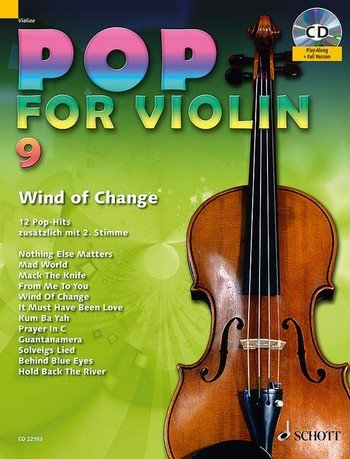 Pop for Violin Band 9 inkl. CD - 12 tolle Songs von Metallica, The Scorpions u.a. für 1-2 Geigen arrangiert (Noten)
