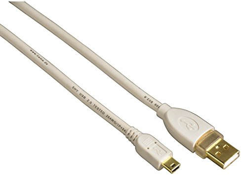 Hama USB 2.0-Verbindungskabel A-Stecker - Mini-B-Stecker, 1,8 m, Weiß