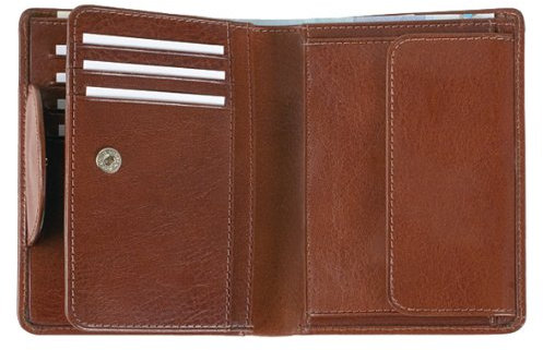 ALASSIO - 96182 - Kombibörse Roma, aus Vollrindleder, braun