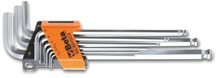 Beta 961354 Model 96 LBP/SC9Set of9 Ball End Offset Hexagon Key, Extra-Long Model