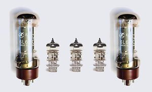 Jellyfish Audio 6L6 & 12AX7/ECC83 Valve kit for Fender Deville/Deluxe & Plexi guitar amplifiers