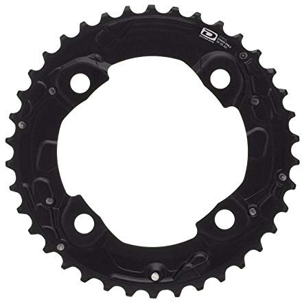 Shimano Unisex – Erwachsene DEORE FC-M617 Kettenblatt, schwarz, 36 Zähne