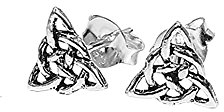 NKlaus PAAR 925 STERLING SILBER Keltische Gothic Knoten Danu Ohrstecker 7153