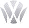 Finest Folia Emblem Ecken Inlays Folie Aufkleber passgenau (K006 Carbon Anthrazit)