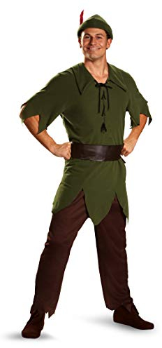 Disguise Herren Disney Peter Pan Classic Kostüm, Grün, XL