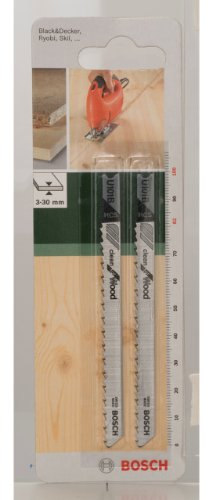 Bosch Accessories 2609256759 HCS - U 101 B Lame de scie sauteuse pour Coupe nette dans le bois tendre Epaisseur 3-30 mm
