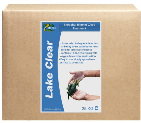Hydra Blanket Weed & String Algae Treatment for Lake and Larger Pond Water LAKE CLEAR 25KG