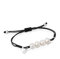 TOUS Schwarzes Armband aus Seil und Perlen für Damen mit Bärenmuster aus massivem Silber, 16 cm lang, originell und mutig, Beads Collection