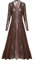 Womens Ladies Long Sleeves Lace Mesh Panels Floaty Maxi Midi Cardigan Jacket Top
