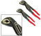 Tooltime® 2 Pack - Slim Jaw 250mm 10 & 300mm 12 Waterpump Sliding Wrench Pliers