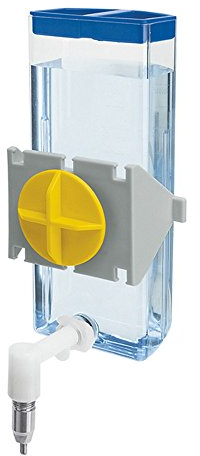 Ferplast Trinkflasche für Hamster, Mäuse Sippy 4672 SMALL, Trinkflasche für kleine Nagetiere, Befestigungssystem am Metallgitter oder an glatten Oberflächen, 8,5 x 6,5 x h 15 cm - 0,1 l