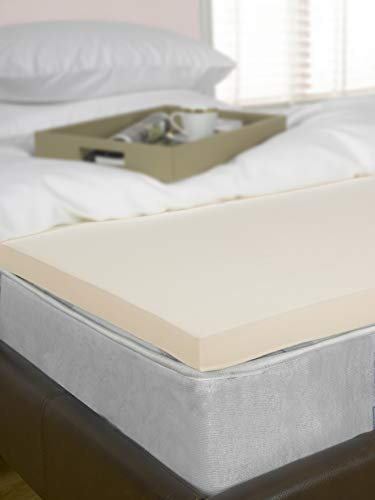 Littens - 2 Single Bed Size Memory Foam Mattress Topper Overlay, Visco 50mm 3ft