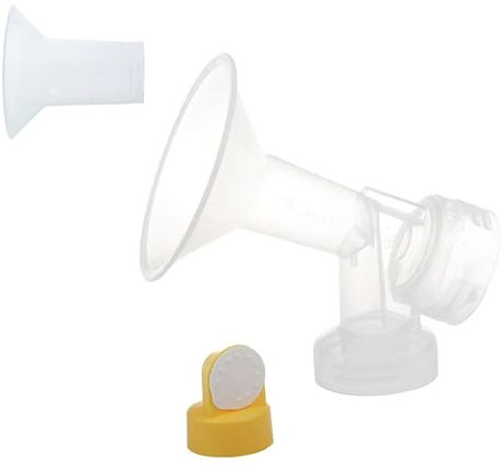 Maymom Breast Shield Medium Insert for Medela Breast Pumps with Valve and Membrane (Small, 25 mm, 1-Piece)