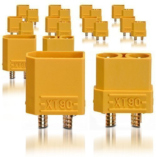 partCore Courant Élevé XT90 Prise Murale Connecteurs Plaqués Or 10 Paires