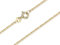 Erbskette 333 Gold 42cm Länge I filigrane Goldkette 1,5mm Stärke im klassischen Design I dezente Echtgold Halskette mit Federring Verschluss