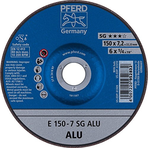 Pferd 62215717 Schruppscheiben E 150-7 A 24 Sg Alu, 1 V