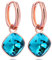 Rosegold Creolen Charm Anhänger Markenkristalle Ohrringe 925 Silber NOBEL SCHMUCK