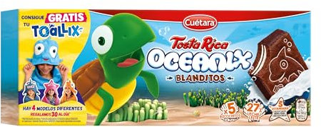 Bizcochitos rellenos de leche y chocolate Cuétara Tostarica caja 160 g