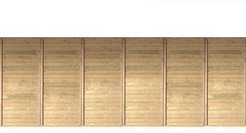 Karibu Rückwand für Doppelcarport kdi