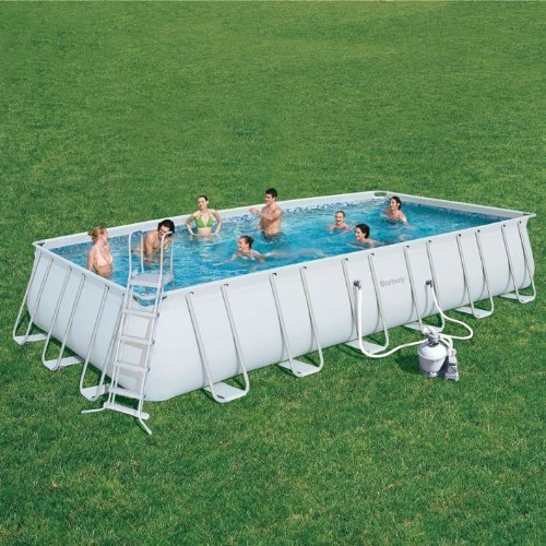 Bestway Piscina rígida rectangular Trasimeno gran 732 x 366 cm x 132 h 193,7 kg