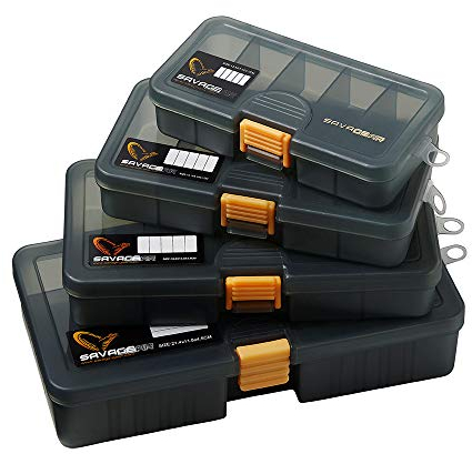 Savage Gear Lure Box 21,4x11,8x4,5cm Angelbox, Tacklebox, Köderbox, Anglerbox, Kunstköderbox, Boxen für Gummiköder, Wobbler, Angelköder