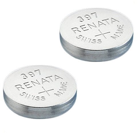 2 x Renata Batteria Orologio - Fatto In Svizzera - Tutte Le Taglie - Ossido D'argento renata Batterie - 315,317,319,321,329,335,337,341,344,346,350,357,361,362,364,366,370,371,373,377,379,381,384,389,390,391,392,393,394,395,396,397 - CR 2450N,1225,1632,1616,1220,1216,2032,1620,2320,2032,2025,2430,2325,2016 da Lizzy - 397 (SR726SW)