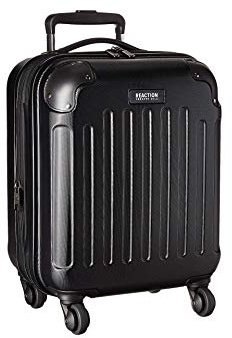 Kenneth Cole Reaction Renegade 24-Inch Lightweight Hardside 8-Wheel Spinner Expandable Checked Suitcase, Black
