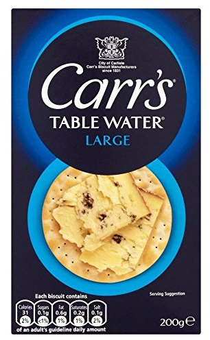 Carr's Table Water Biscuits (200g) - Pack of 2