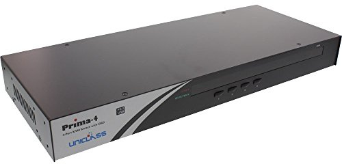 InLine 60664A KVM Switch, 4-fach, 48,26cm (19) 1HE, VGA, USB oder PS/2, mit OSD