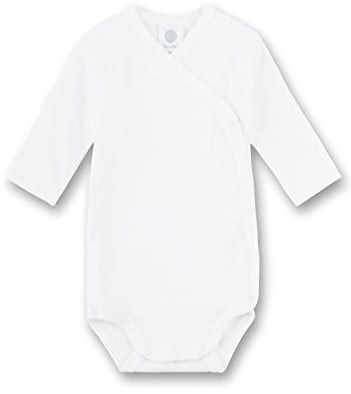 Sanetta 302300 – Långärmad skötkropp, basic collection, ekologisk bomull vit (andra färger)