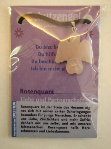 Rosenquarz Schutzengel, Glücksstein: Sternzeichen: Stier