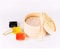 8 Superior Quality Bamboo Steamers Two Layer with One Lid and FREE 25 Dim Sum Paper, Tong & Chopsticks