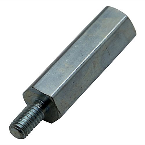 10X 229X40 Distanzmuffe mit Gewinde Innengew: M6 40mm Außengew: M6 Stahl DREMEC