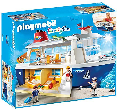 PLAYMOBIL Family Fun 6978 Kreuzfahrtschiff, Inkl. Schwimmfähigem Rettungsboot, Ab 4 Jahren [Exklusiv Bei Amazon]