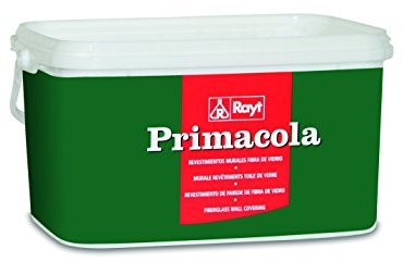 Rayt 585-23 Primacola CP-1316 Adhesivo vinílico especial para revestimientos de fibra de vidrio sobre paredes de yeso, cemento, madera., etc. SIN disolventes. 5 kg