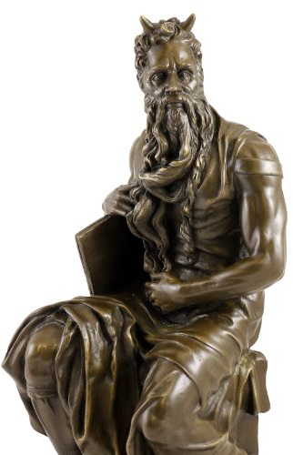 Kunst & Ambiente - Bronzestatue - Moses von Michelangelo Figur - Skulptur der Hochrenaissance - San Pietro in Vincoli in Rom - Kunst online kaufen - Wohndeko - Innen