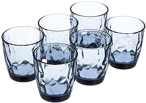 Cosecha Privada Bormioli Rocco Diamond Wasserglas, 305 ml, Blau, 6 Stück