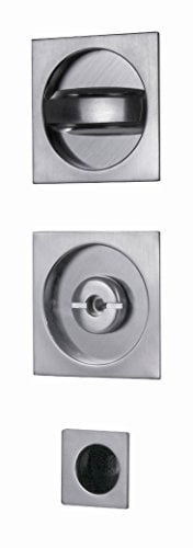 VI.TEL. E0374N 51 Kit con Serratura per Porte Scorrevoli, Cromo Satinato