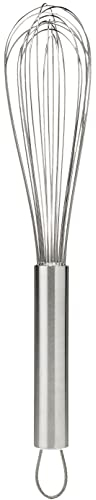 KitchenCraft Batidor de Varillas Manual para Cocina de Acero Inoxidable, 35 cm