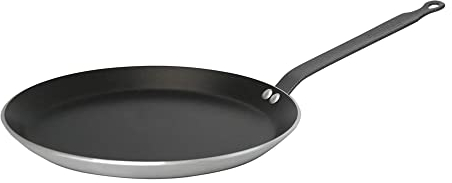 De Buyer - Poêle à crêpes antiadhésive CHOC en aluminium - Diamètre 22 cm -, Noir