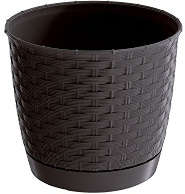 Pot de Fleurs 11L RATOLLA ROUND 300x300x264 mm, Ocre foncé