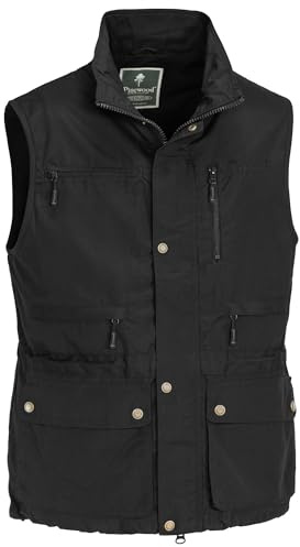 Pinewood Herren Tiveden Weste - Outdoor Weste Herren mit vielen praktischen Taschen, Mückenschutz, UV-Schutz und verstellbarer Passform für extra Komfort - langlebig und robust