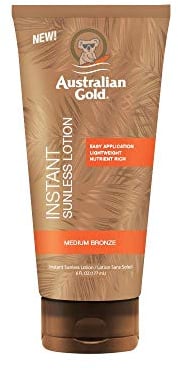 Australian Gold Instant Sunless Lotion Selbstbräuner, 177 ml(Verpackung kann abweichen)