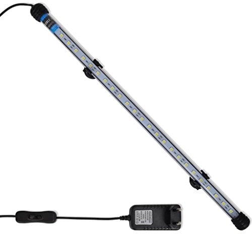 vidaXL LED Aquariumlampe 48cm Weiß Aquarium Beleuchtung Licht Lampe Mondlicht