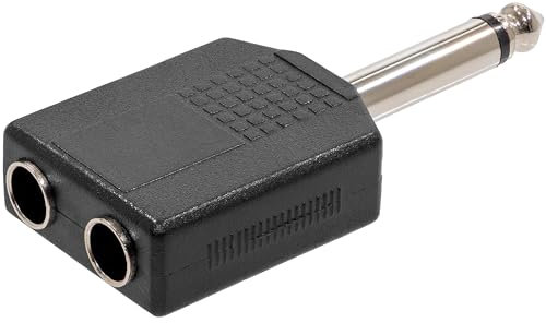 Plugger Adaptateur Jack femelle/mâle mono Noir
