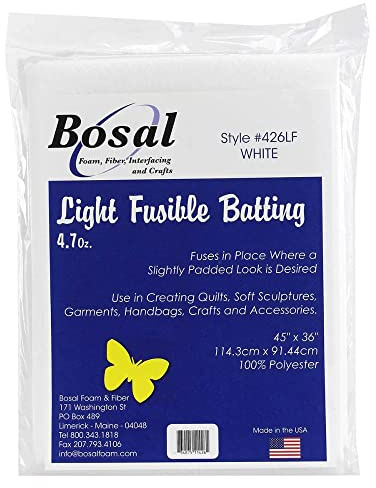 Bosal 3503-02 Polyester-Watte, leicht schmelzbar, 114,3 x 91,4 cm, 133 g