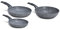 Aeternum Madame Petravera Plus Tris di Padelle e Wok Saltapasta, 1.64 Litri, Alluminio, Grigio (Pietra)